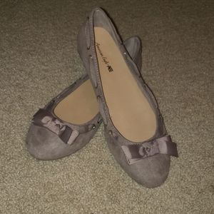 Dusty purple flats
